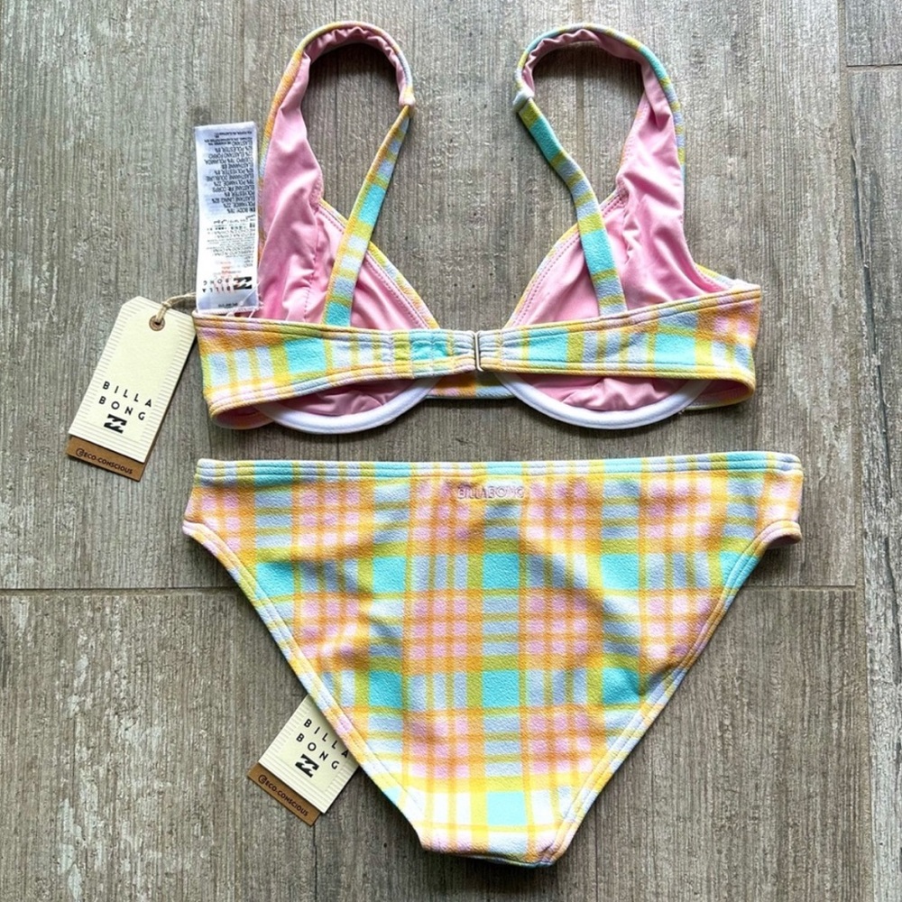 π₯π₯BILLABONG - CHECK PLEASE EMMA UNDERWIRE LOWRIDER BIKINI SETπ₯π₯ - Picture 8 of 10